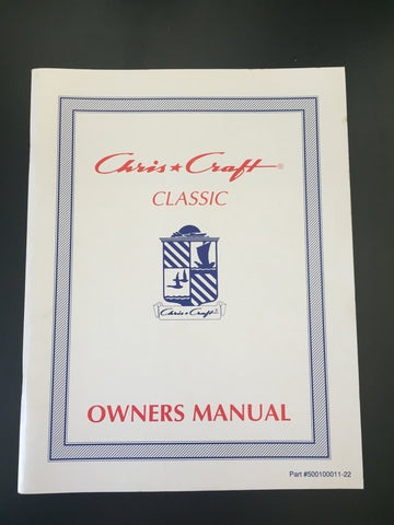 Chris Craft "Classic" Owner's Manual